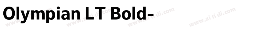 Olympian LT Bold字体转换